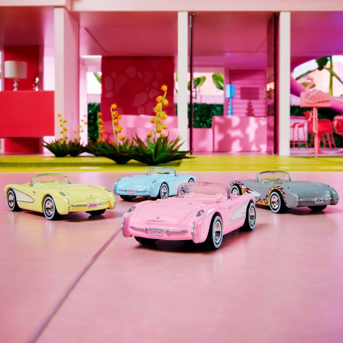 Hot Wheels - Barbie The Movie Corvette 4-Pack - Image 3