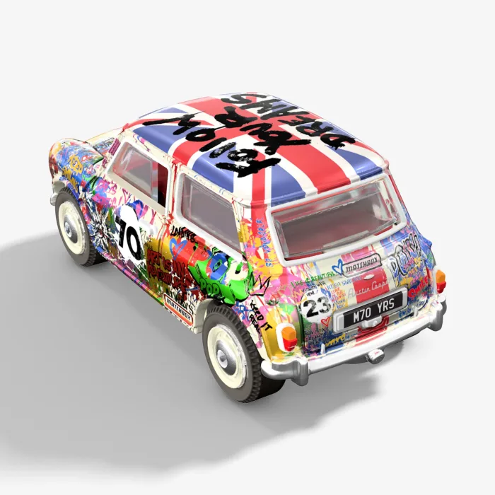 Matchbox x Mr Brainwash 1964 Austin Mini Cooper S - Image 4