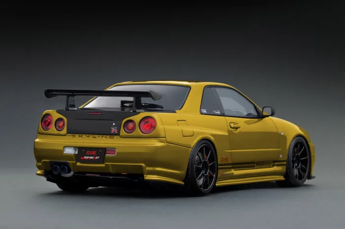 Ignition Model - Nissan Skyline TOP SECRET GT-R (BNR34) Gold - Image 2
