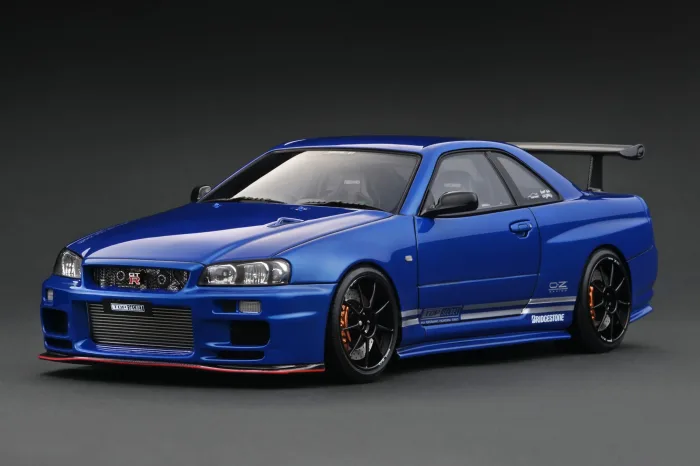 Ignition Model - Nissan Skyline TOP SECRET GT-R (BNR34) Blue Metallic