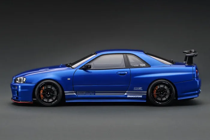 Ignition Model - Nissan Skyline TOP SECRET GT-R (BNR34) Blue Metallic - Image 3